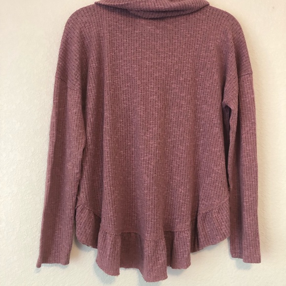 Maeve by Anthropologie Dusty Pink Addie Hacci Cowlneck Pullover Sweater - Picture 3 of 3